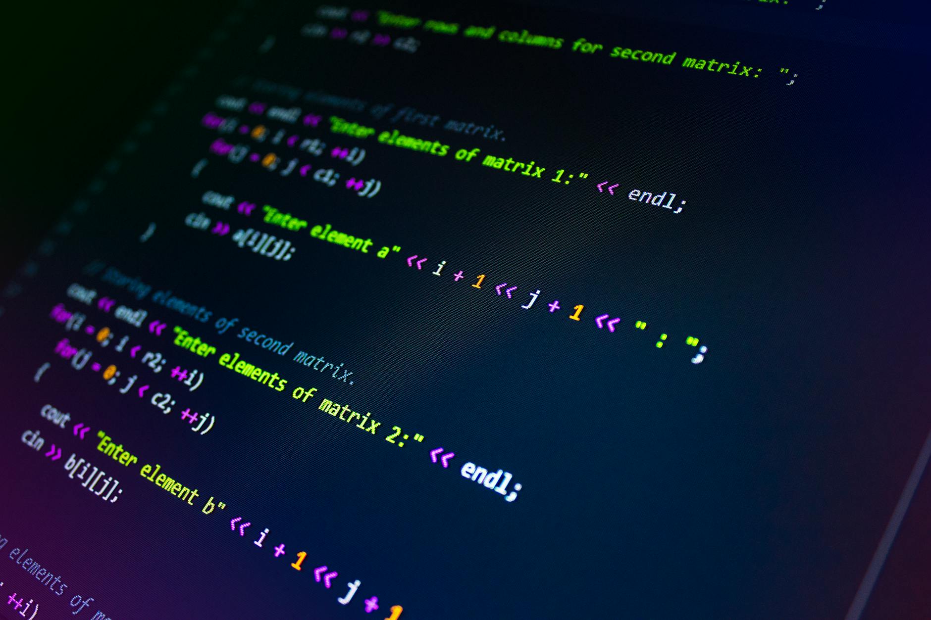 programming codes screengrab