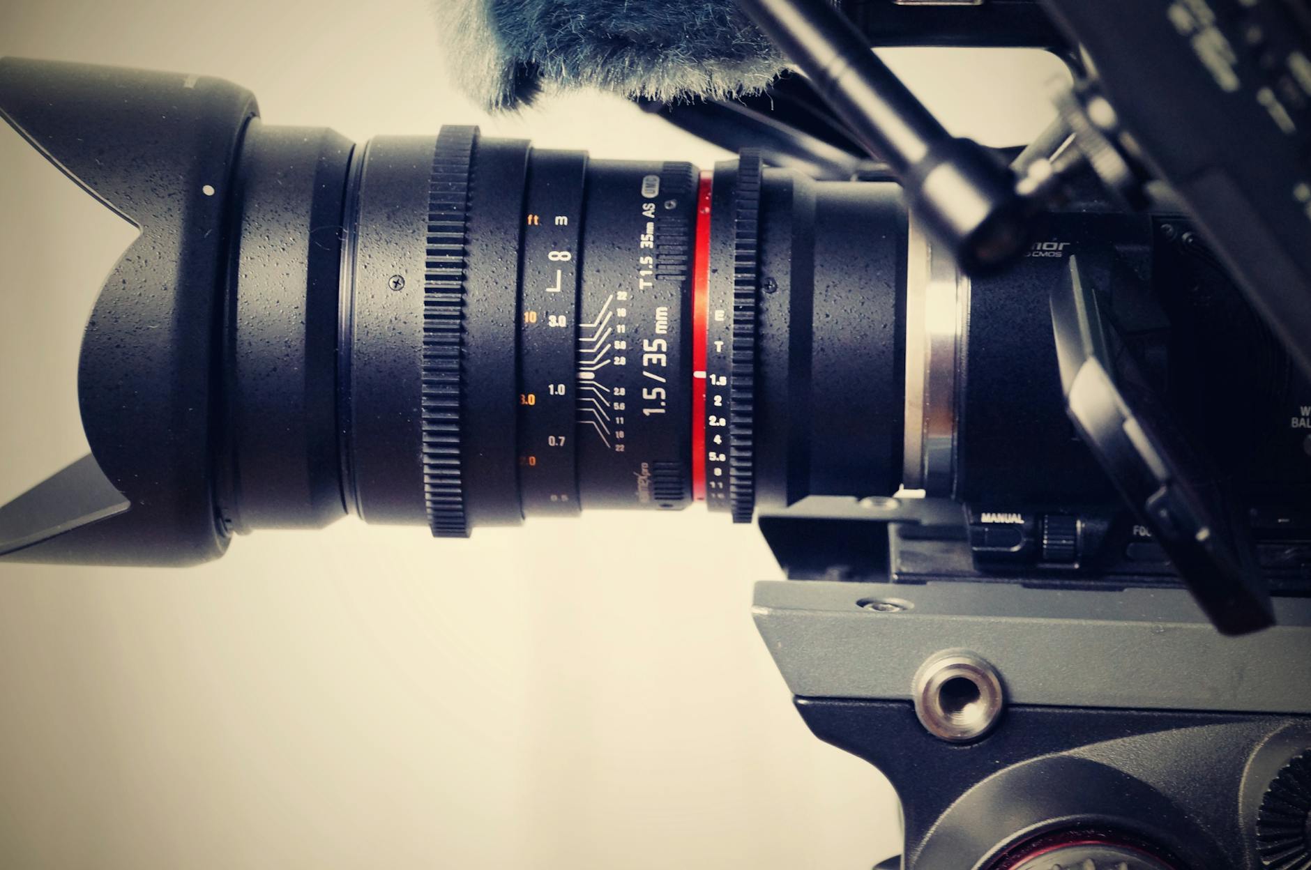 black camera zoom lens in close photography